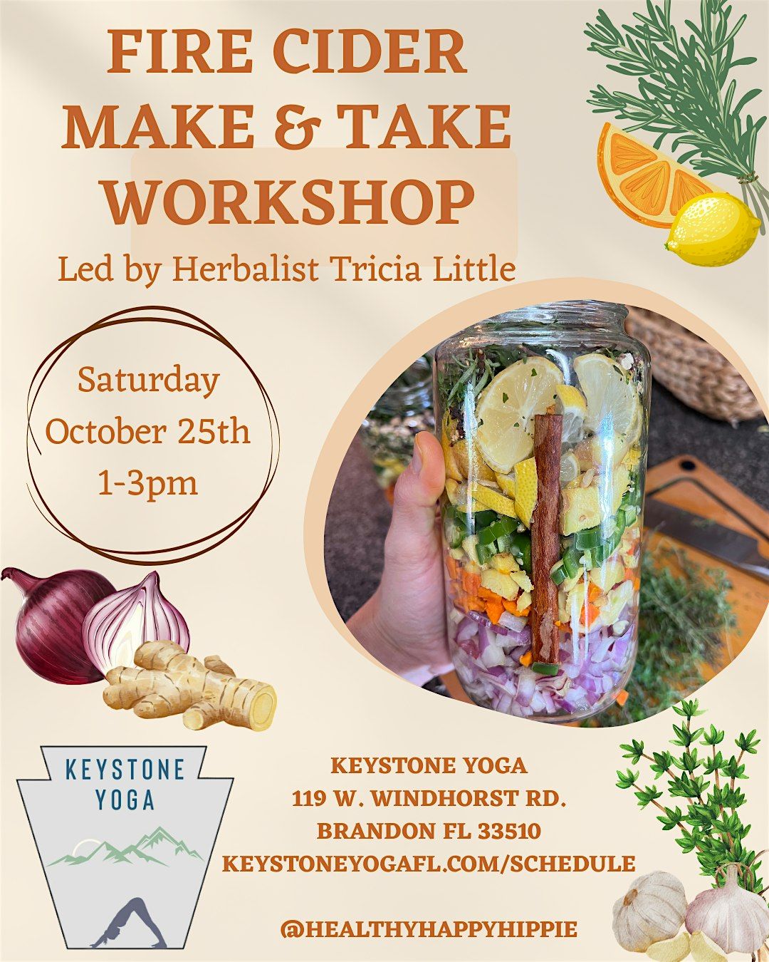 Fire Cider Make & Take Workshop, 25 October | Event in Brandon | AllEvents