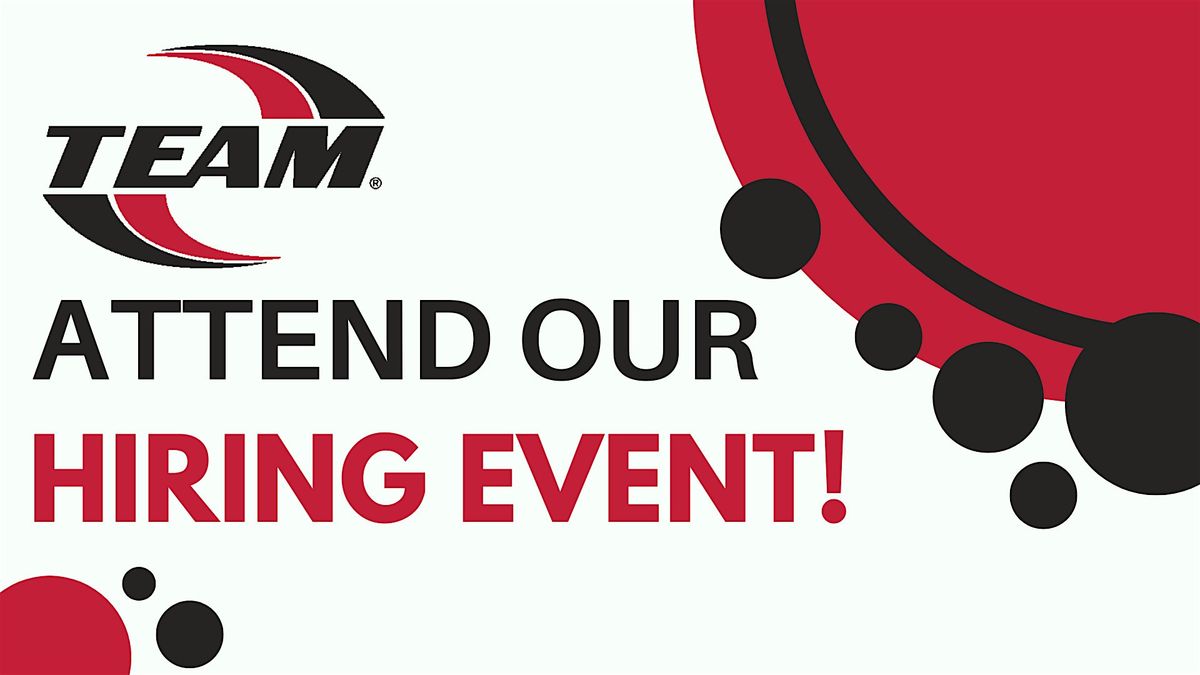 Attend Our Hiring Event at TEAM Industries!, 30 July | Event in Audubon | AllEvents