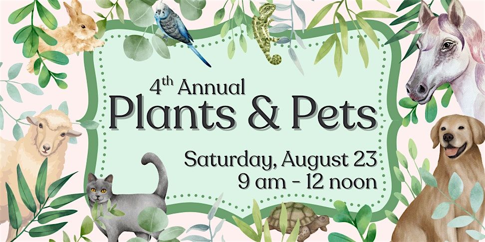4th Annual Plants & Pets at Kerby's Nursery, 23 August | Event in Seffner | AllEvents