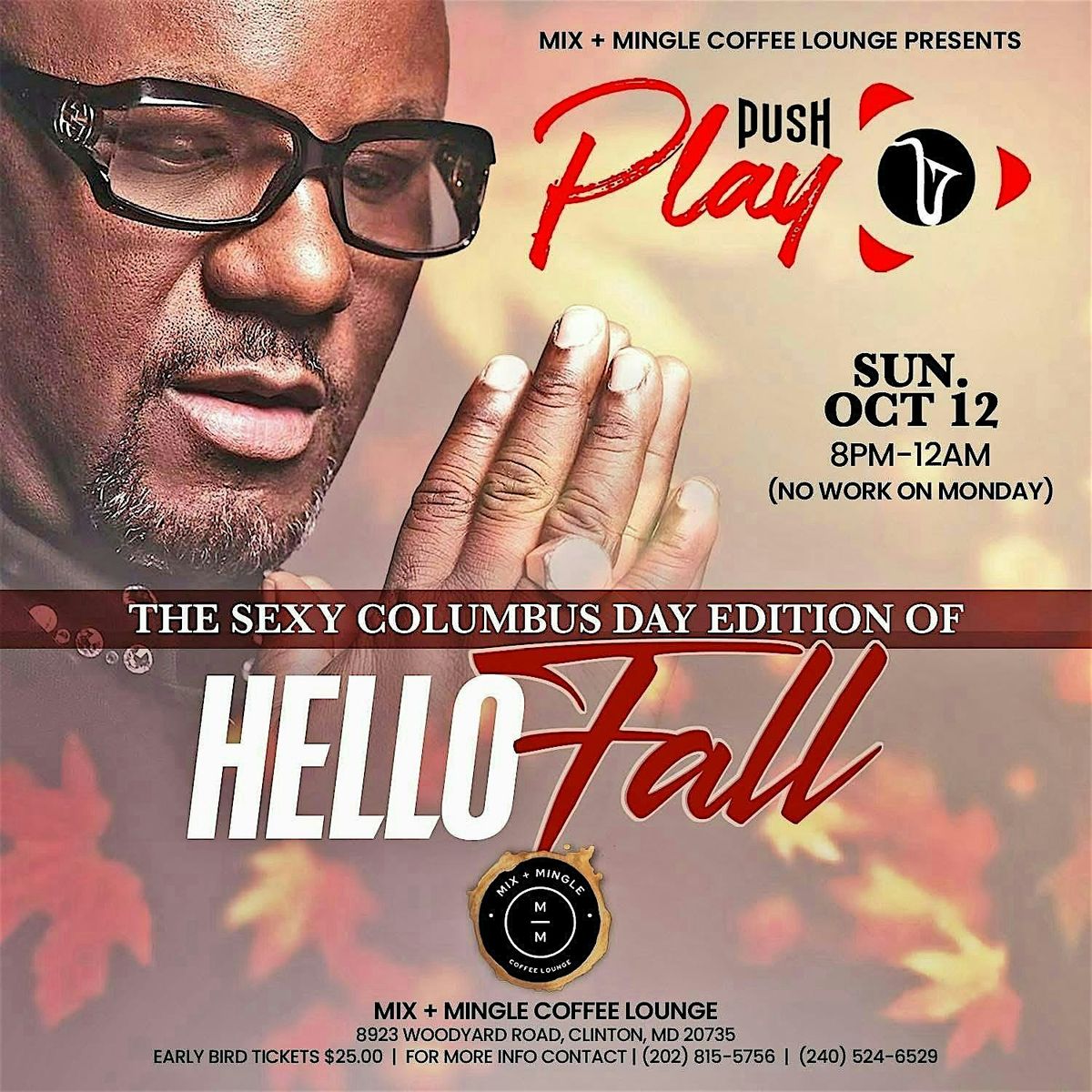 Mix + Mingle Coffee Lounge Presents: PUSH PLAY, 12 October | Event in Clinton | AllEvents