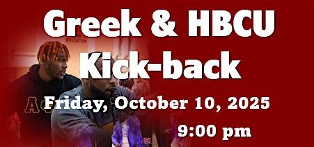 Greek & HBCU Kick-back, 10 October | Event in Huntsville | AllEvents