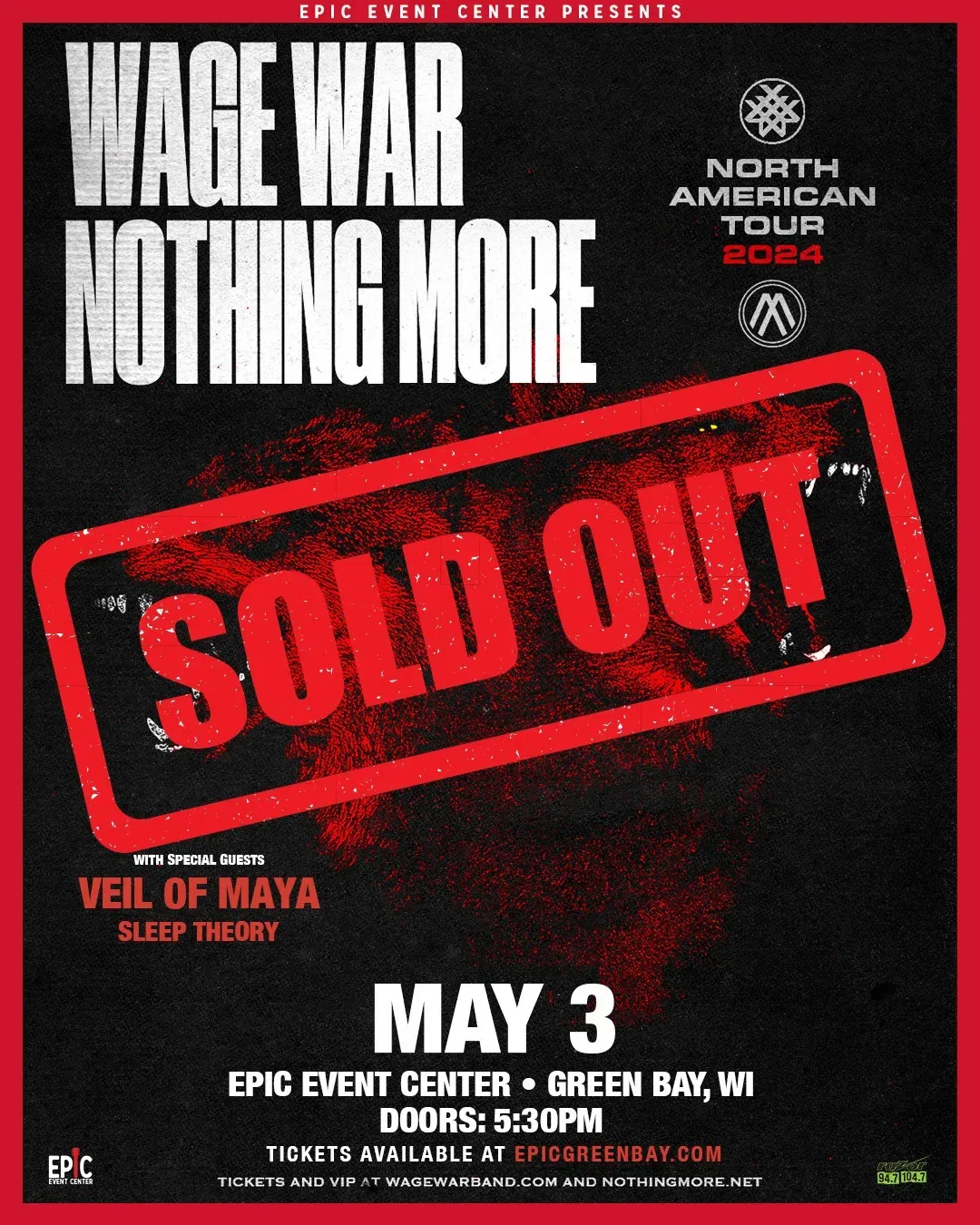 Wage War at The Fillmore Silver Spring, 26 August | Event in Silver Spring | AllEvents