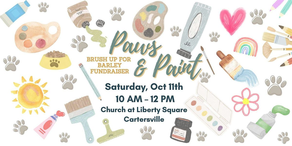 Fall Paws & Paint | Brush Up for Barley Fundraiser, 11 October | Event in Cartersville | AllEvents