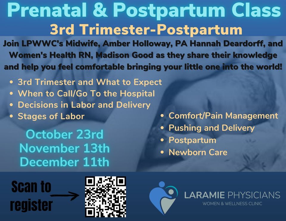 3rd Trimester Prenatal Class, Laramie Physicians Women & Wellness