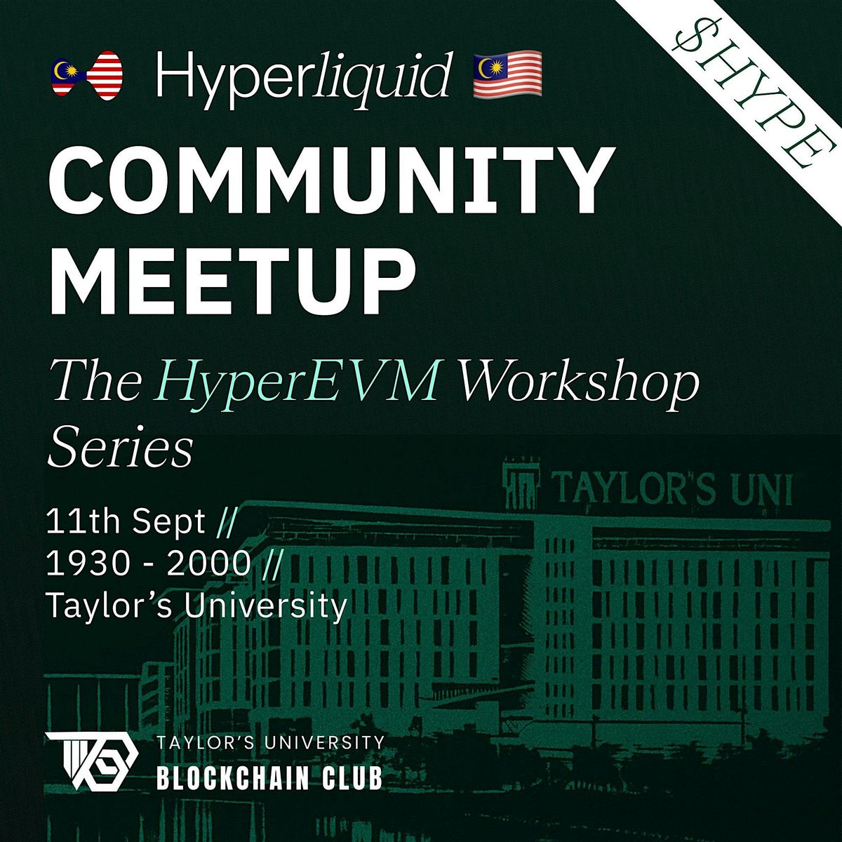 Hyperliquid MY Community Meetup: HyperEVM Workshop Day, 11 September | Event in Subang Jaya | AllEvents
