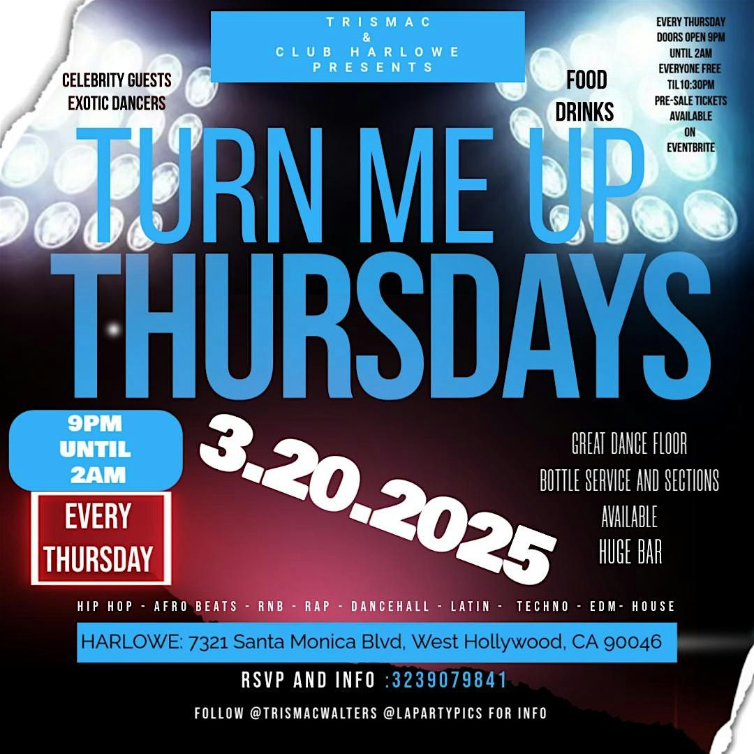 Turn Me Up Thursday | Event in West Hollywood | AllEvents