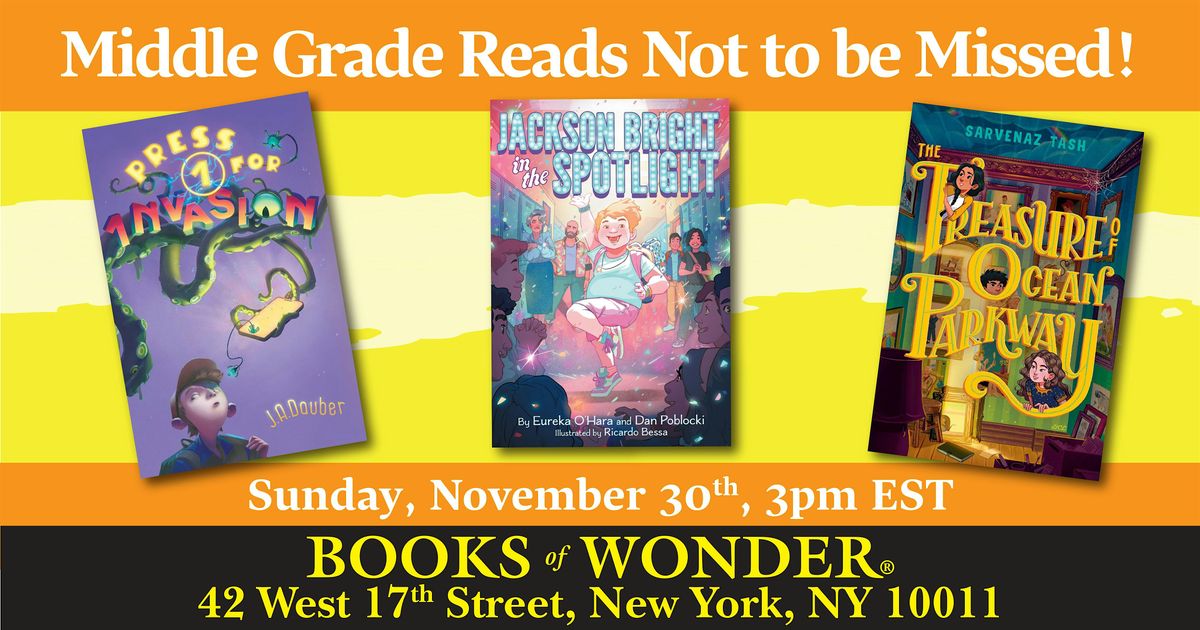 Middle Grade Reads Not to be Missed!, 30 November | Event in New York | AllEvents
