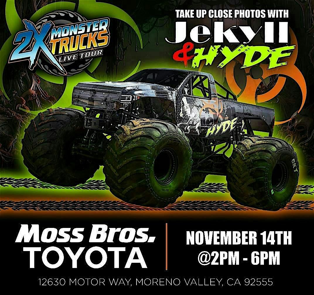 Jekyll & Hyde Live: Moss Bros FREE Monster Truck Event, 14 November | Event in Moreno Valley | AllEvents