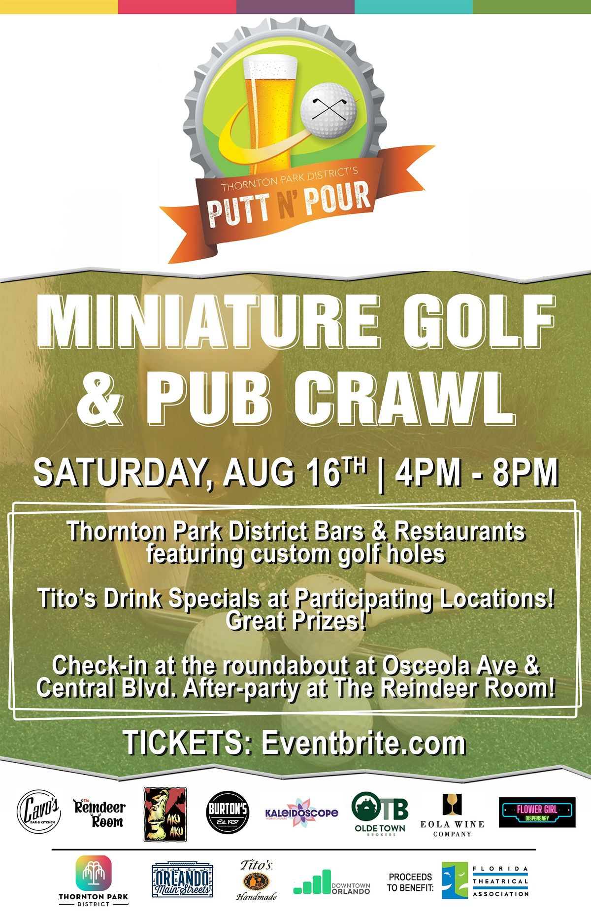 Putt & Pour - Miniature Golf Pub Crawl!, 16 August | Event in orlando | AllEvents