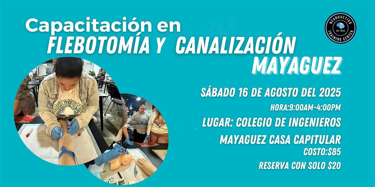 Curso de Flebotomía y Canalización MAYAGUEZ, 16 August | Event in Mayagüez | AllEvents