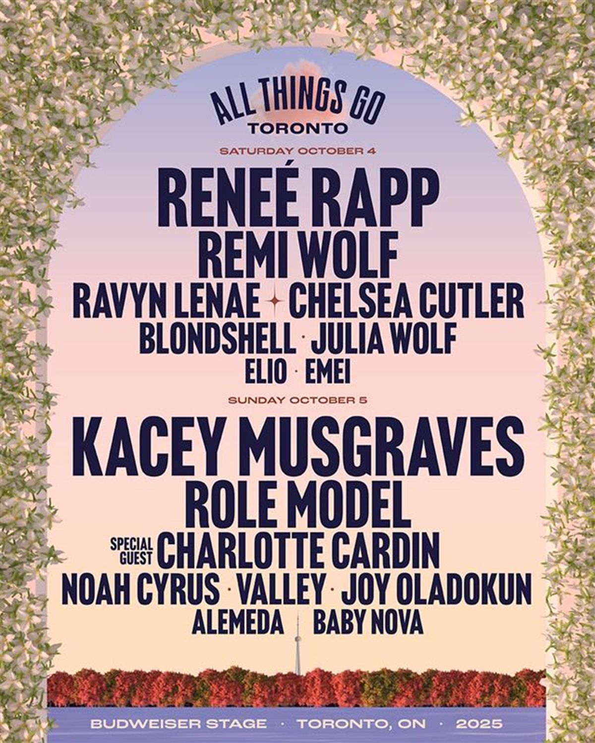 All Things Go Music Festival: Renee Rapp  Remi Wolf & Ravyn Lenae - Saturday, 3 October | Event in Toronto