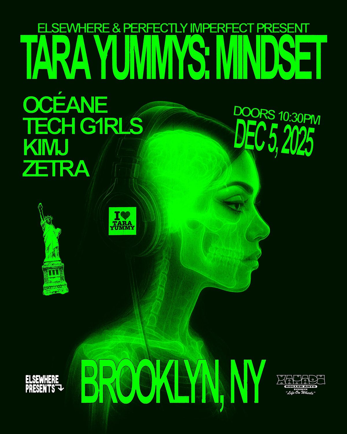 Elsewhere & Perfectly Imperfect Present TARA YUMMY'S MINDSET @ Xanadu, 5 December | Event in Brooklyn