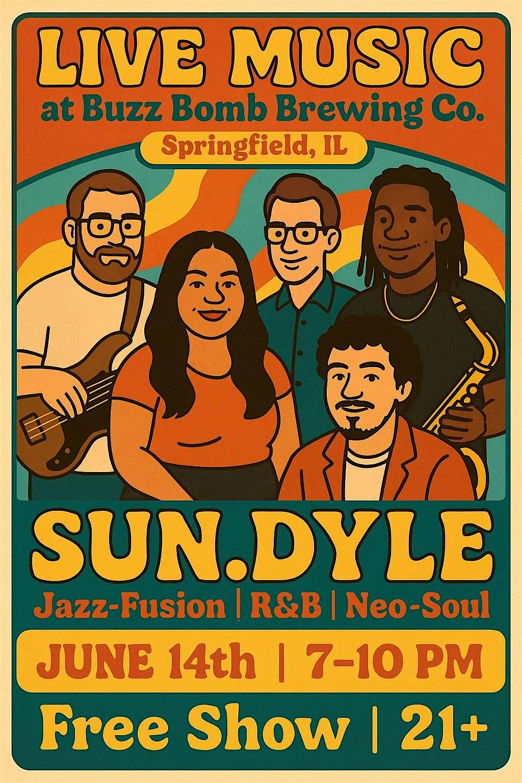 SUN.DYLE @ Buzz Bomb Brewing Co, 14 June | Event in Springfield | AllEvents