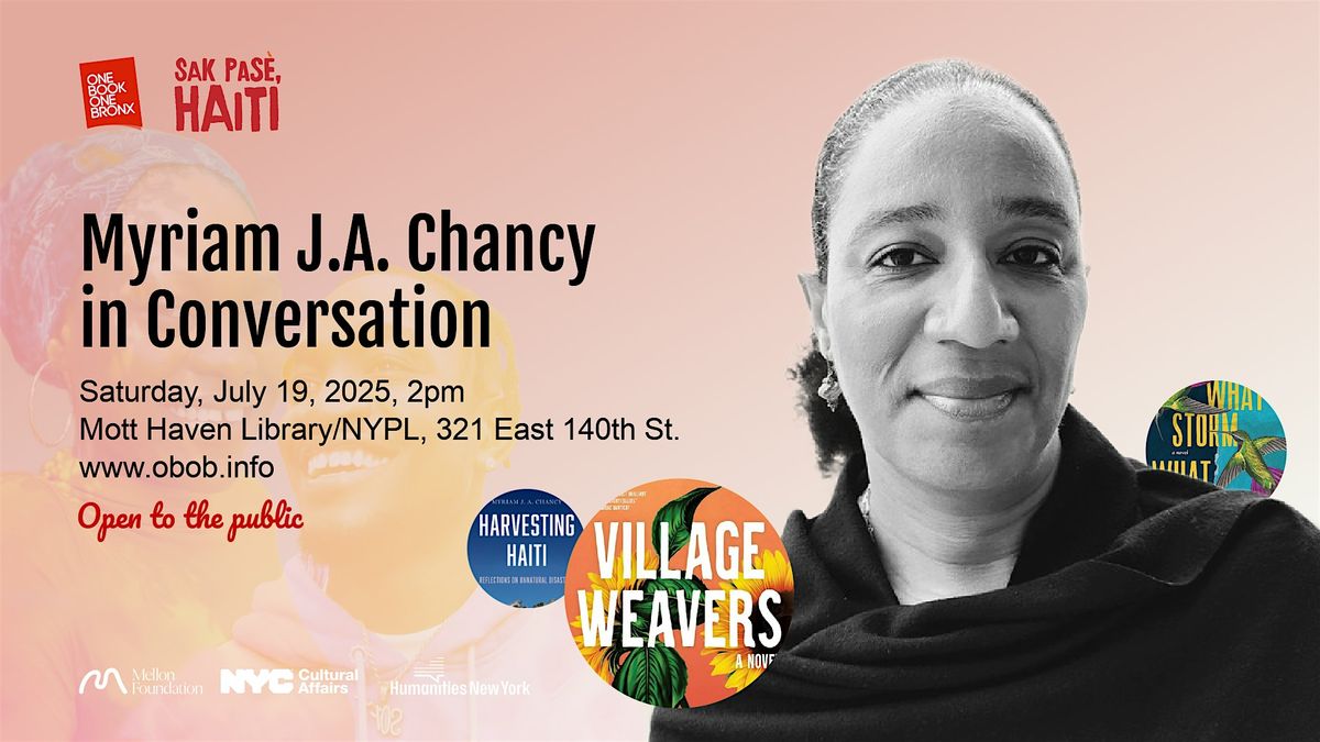 Myriam J. A. Chancy in Conversation, 19 July | Event in The Bronx | AllEvents