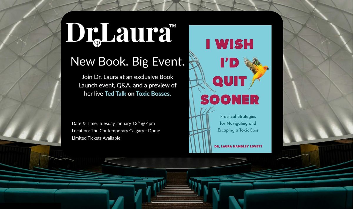 I Wish I'd Quit Sooner Book Launch and TedX Style Presentation, 13 January | Event in Calgary | AllEvents