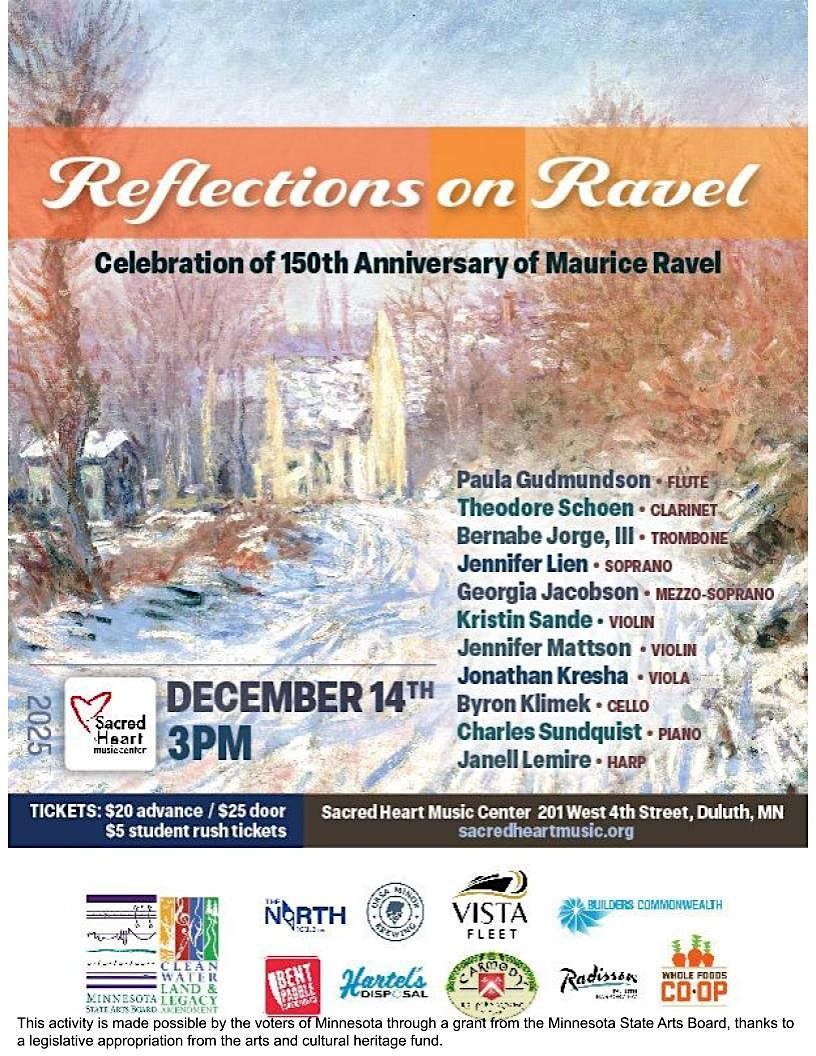 Reflections on Ravel, 14 December | Event in Duluth | AllEvents