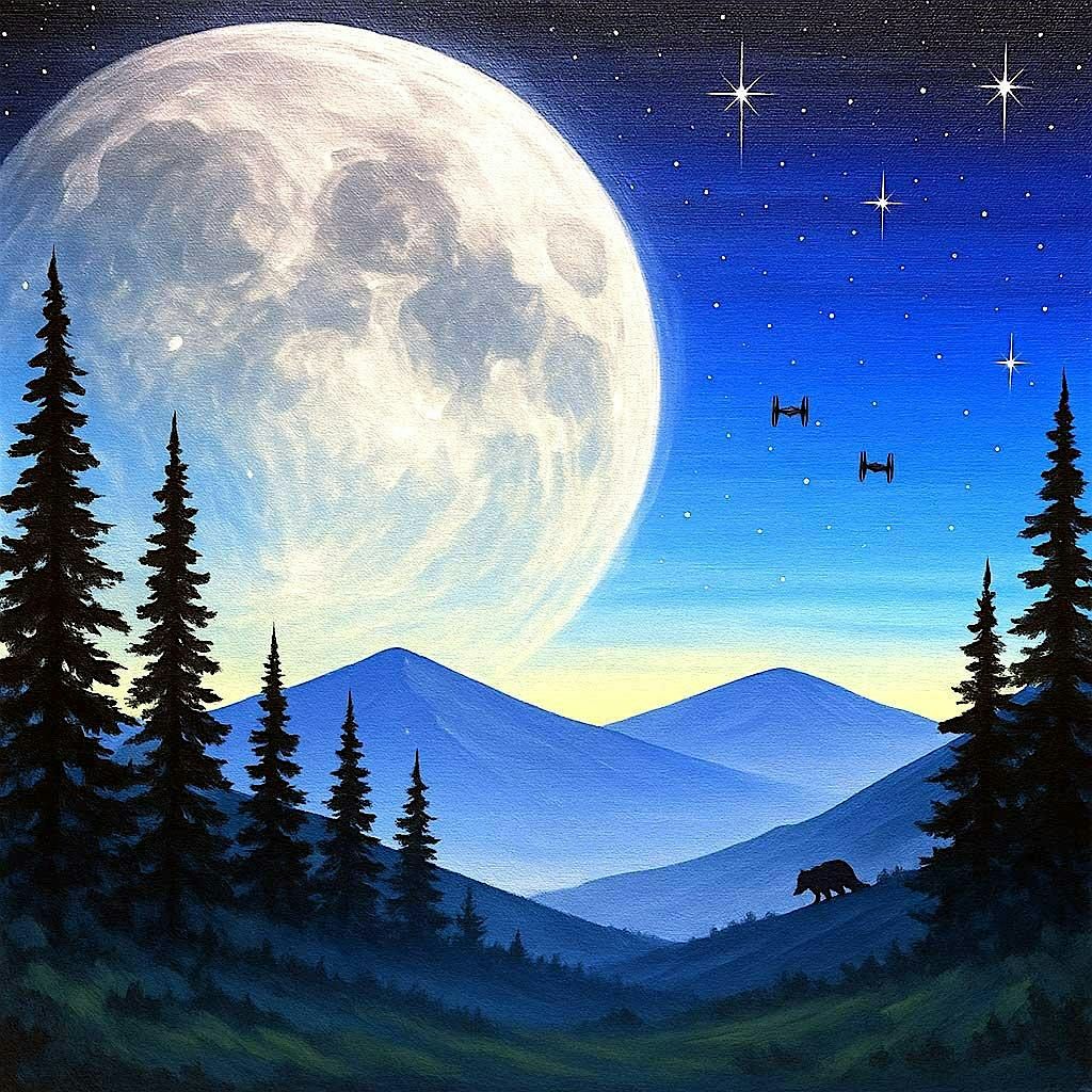 BYOB Paint Night: Moonrise Over Endor, 5 July | Event in Chicago | AllEvents