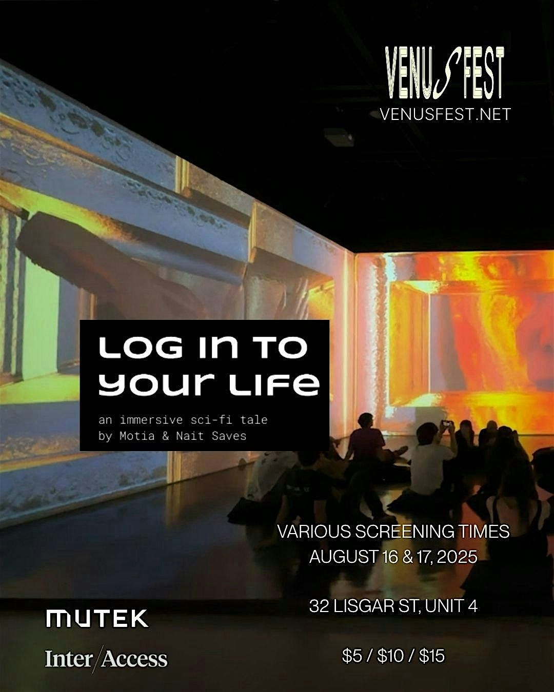Venus Fest x MUTEK present: LOG IN TO YOUR LIFE, 16 August | Event in Toronto | AllEvents