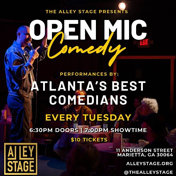 The Alley Stage Presents: Open Mic Comedy Night | Event in Marietta | AllEvents
