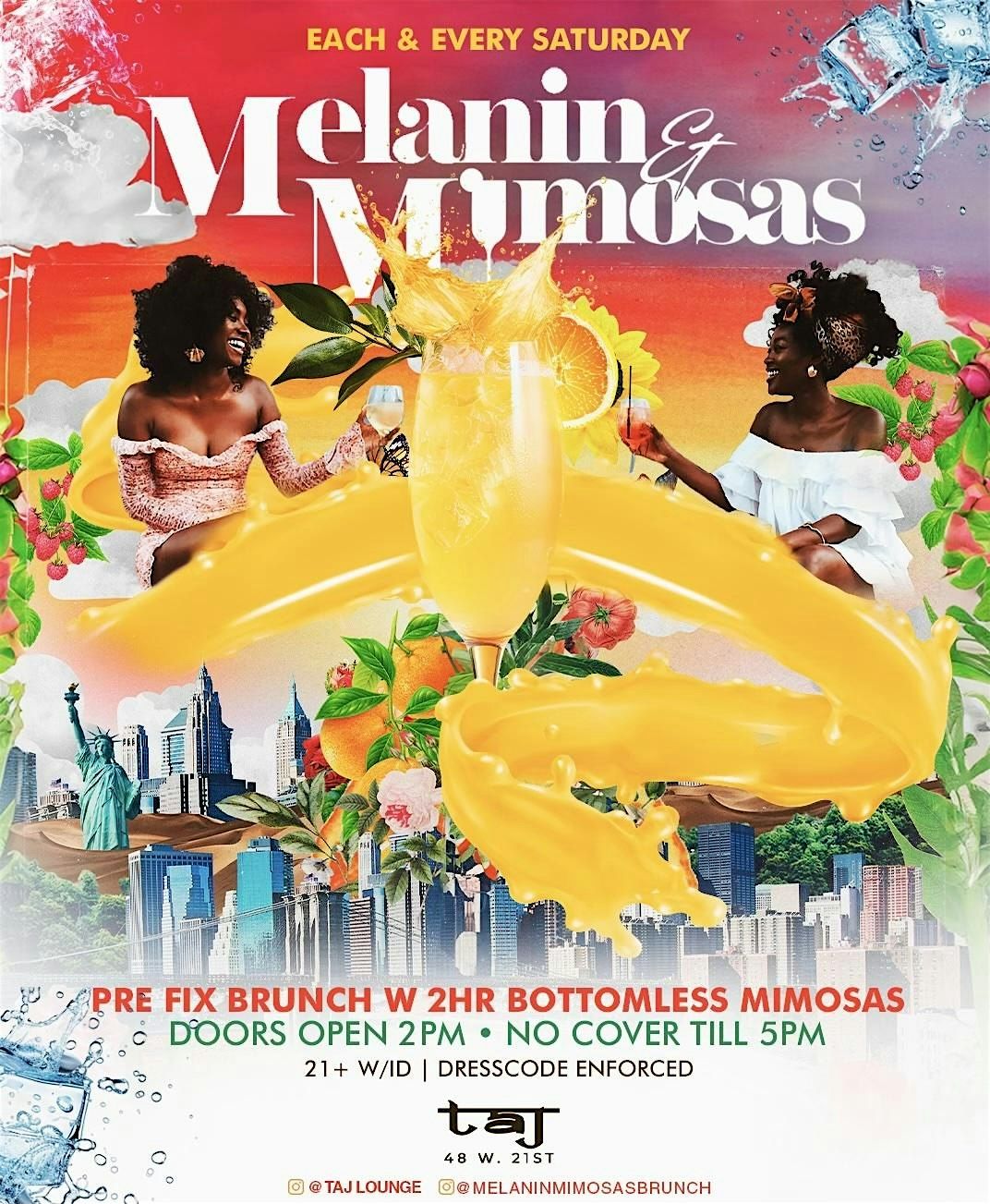 MELANIN & MIMOSAS Saturday Brunch and Day Party | Event in New York | AllEvents