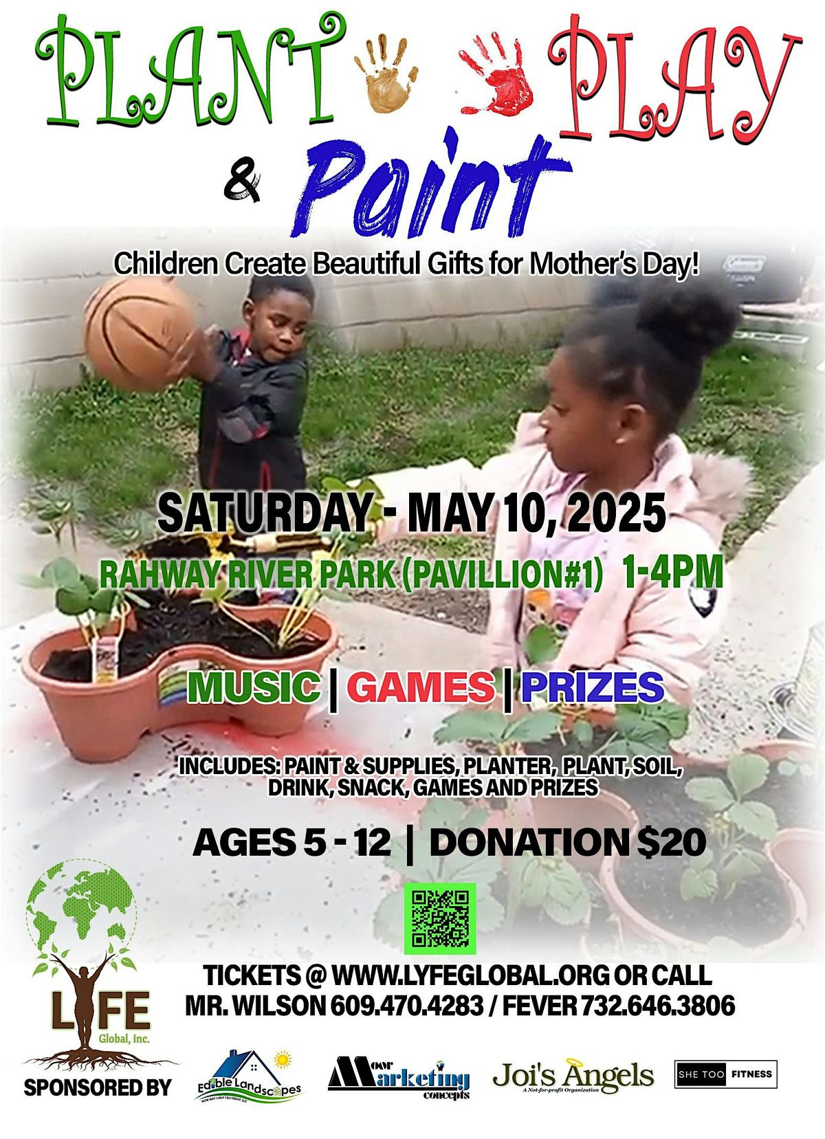 Paint, Plant & Play - Children Create Mother's Day Gifts, 10 May | Event in Rahway | AllEvents