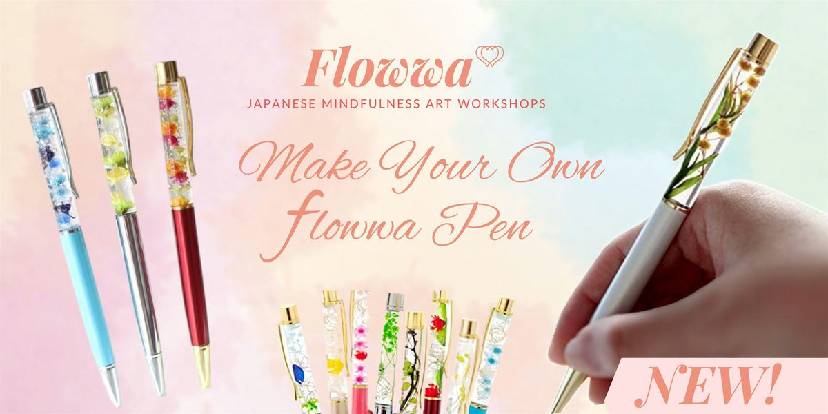 Make your own Flowwa Pen & Mindful Journaling: Japanese Meditative Art, 24 November | Event in Geelong West
