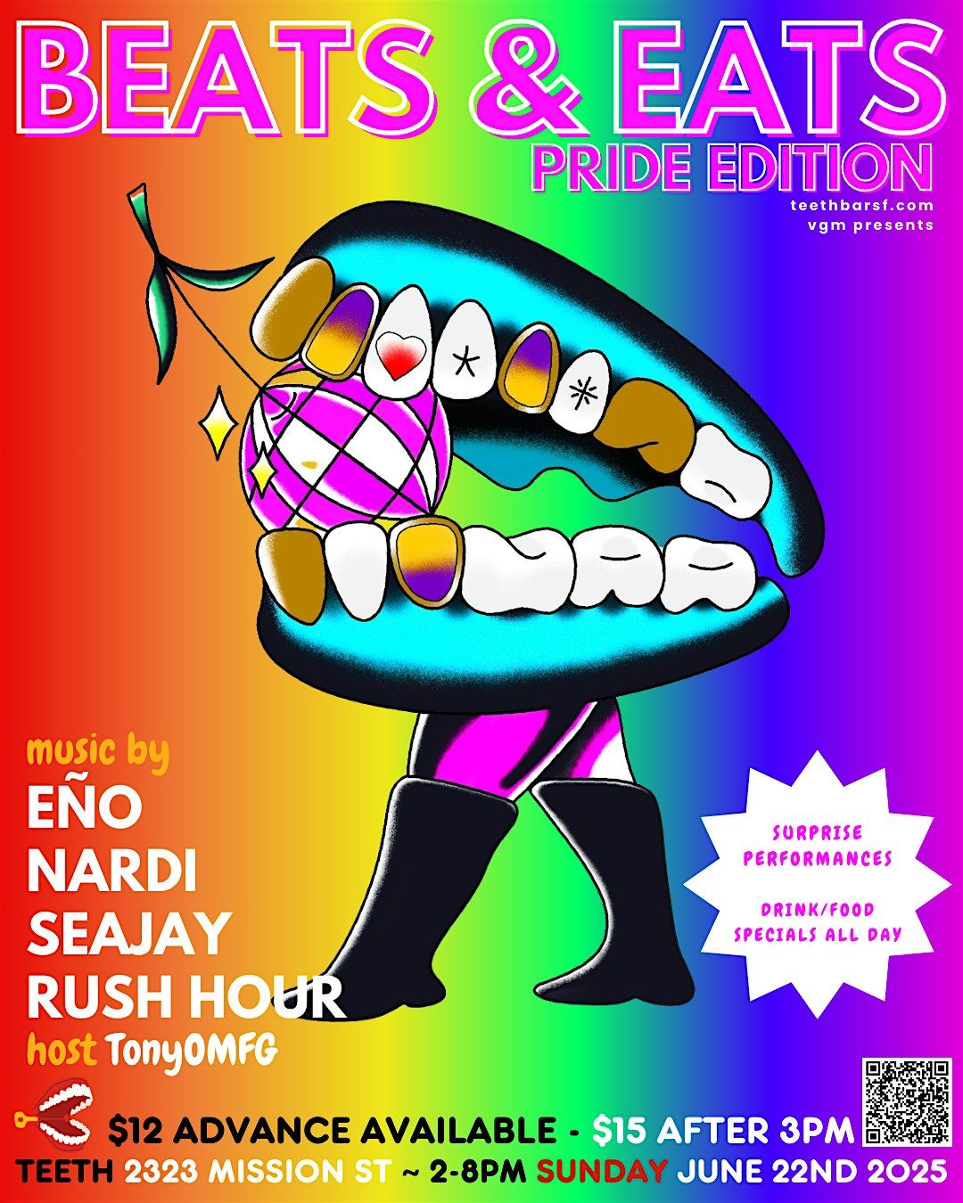 BEATS & EATS PRIDE EDITION, 22 June | Event in San Francisco | AllEvents