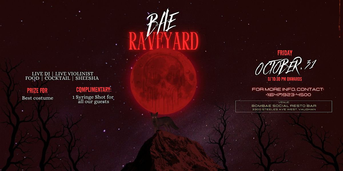 BAE RAVEYARD – A Halloween Affair (Redeemable Tickets), 31 October | Event in Vaughan | AllEvents