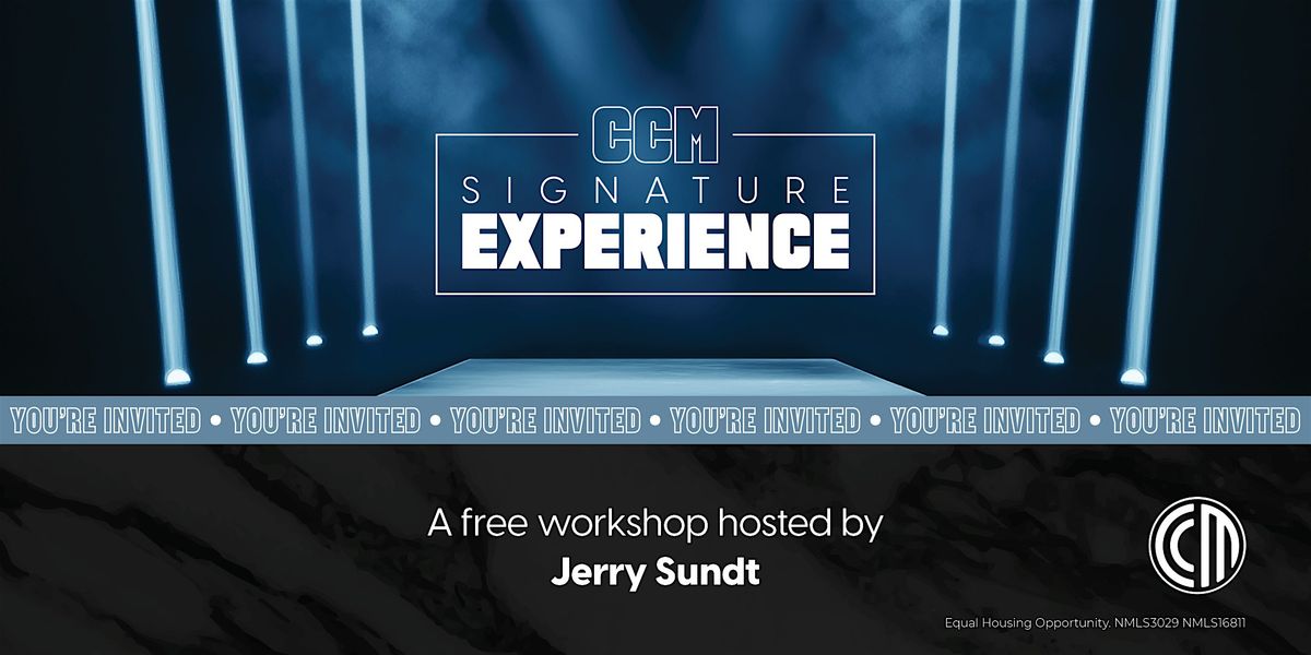 CCM Signature Experience- Jerry Sundt, 15 October | Event in Tucson | AllEvents