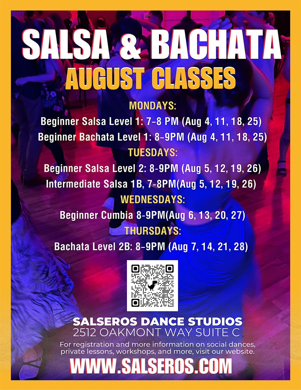 Salsa & Bachata Classes - August 2025, 4 August | Event in Eugene | AllEvents