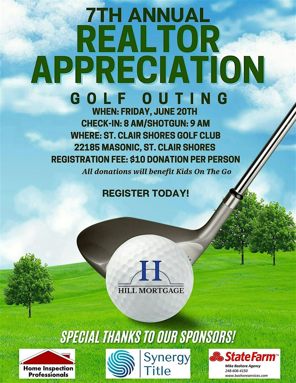 ️‍⛳7TH ANNUAL REALTOR APPRECIATION GOLF DAY! ⛳, 20 June | Event in St. Clair Shores | AllEvents