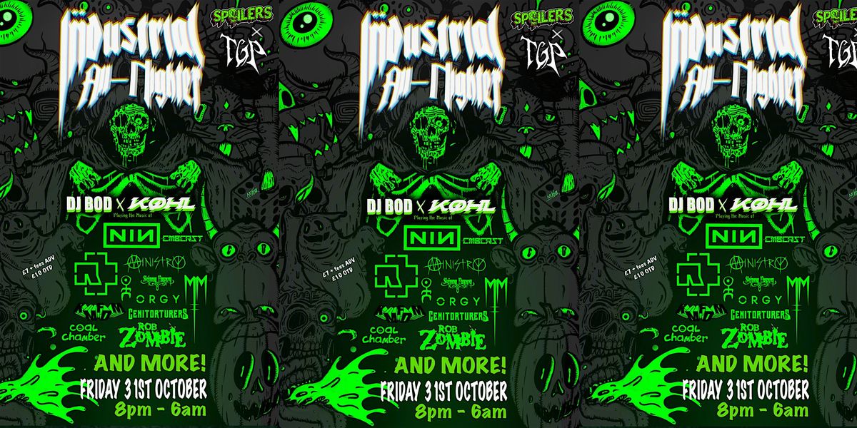 HALLOWEEN INDUSTRIAL ALL-NIGHTER - TGP X SPOILERS, 31 October | Event in Birmingham | AllEvents