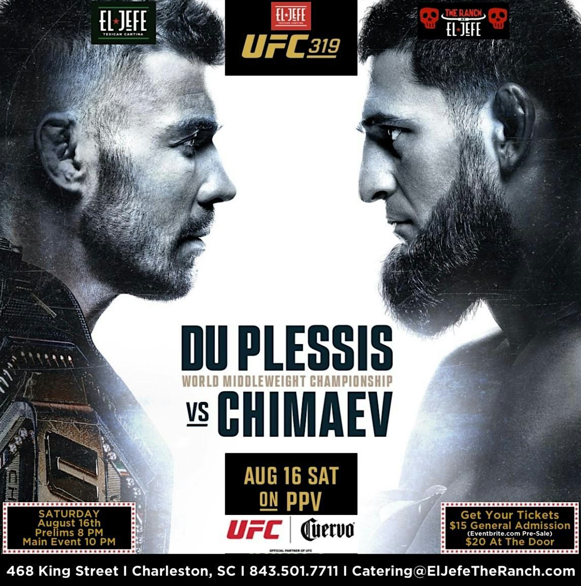 UFC 319 at The Ranch, 16 August | Event in Charleston | AllEvents