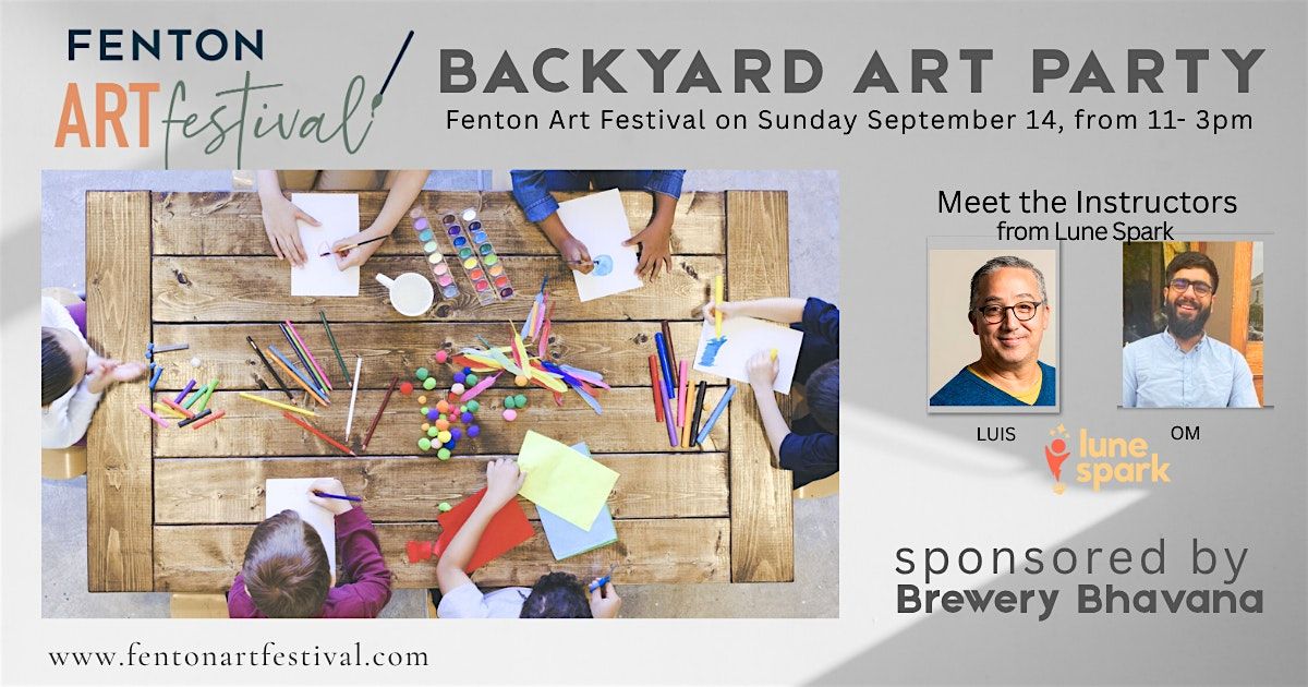 Backyard Art Party at the Fenton Art Festival, 21 September | Event in Cary | AllEvents