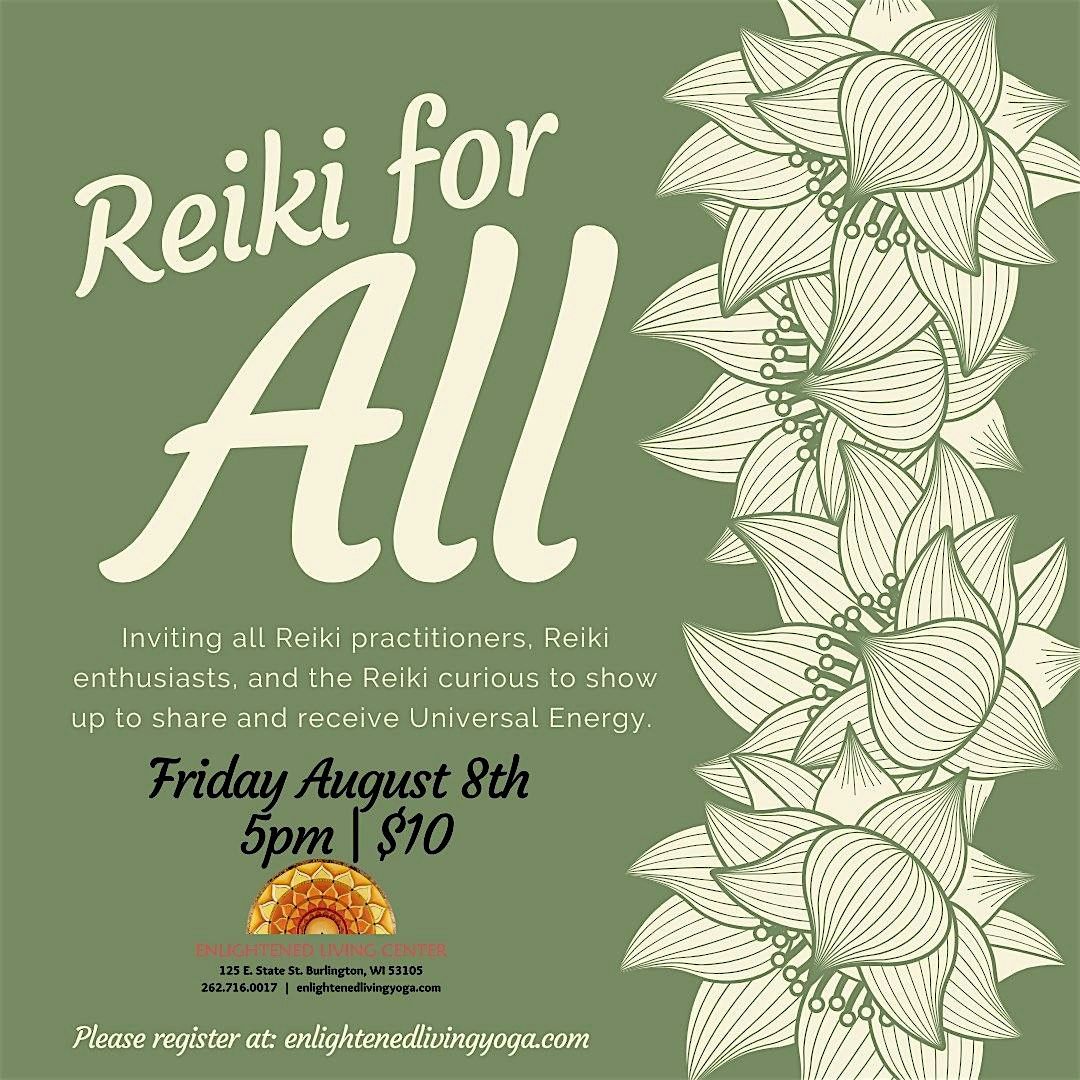 Reiki for All, 8 August | Event in Burlington | AllEvents
