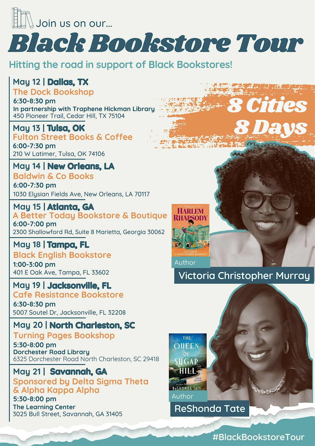 Authors Victoria Christopher Murray & ReShonda Tate Black Bookstore Tour | Event in Jacksonville | AllEvents