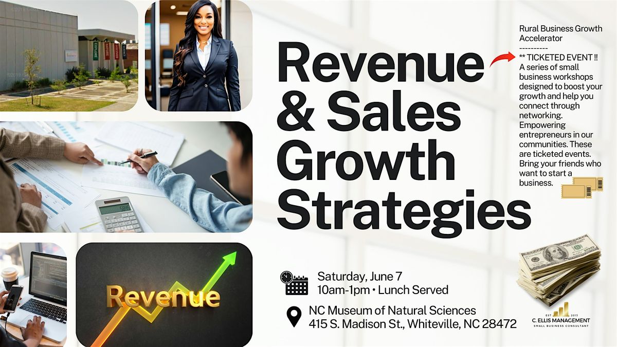 Revenue & Sales Growth Strategies, 7 June | Event in Whiteville | AllEvents