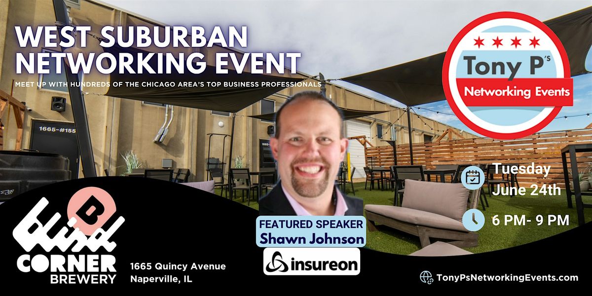 West Suburban Networking Social at Blind Corner Brewery - Tuesday June 24th, 24 June | Event in Naperville