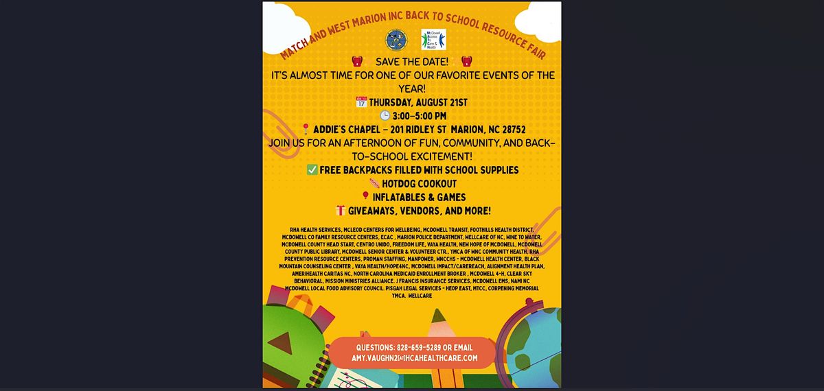 Back to School Event in Marion!, 21 August | Event in Marion | AllEvents