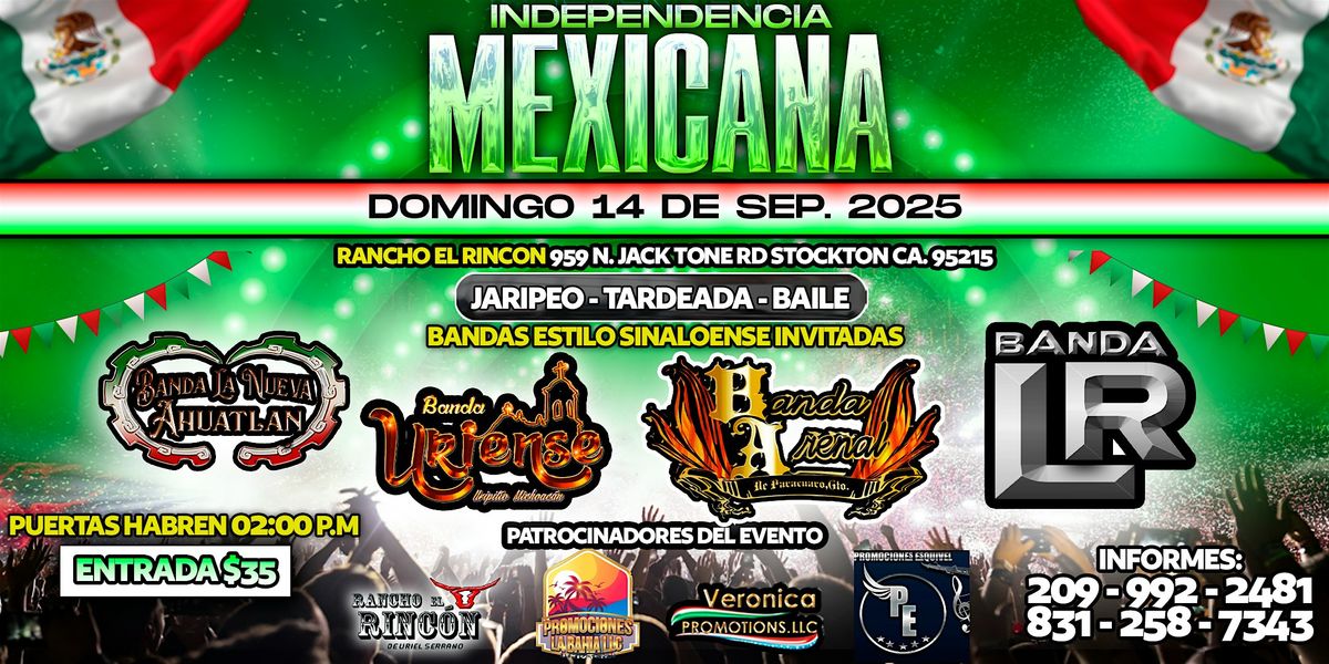 INDEPENDENCIA MEXICANA, 14 September | Event in Stockton | AllEvents