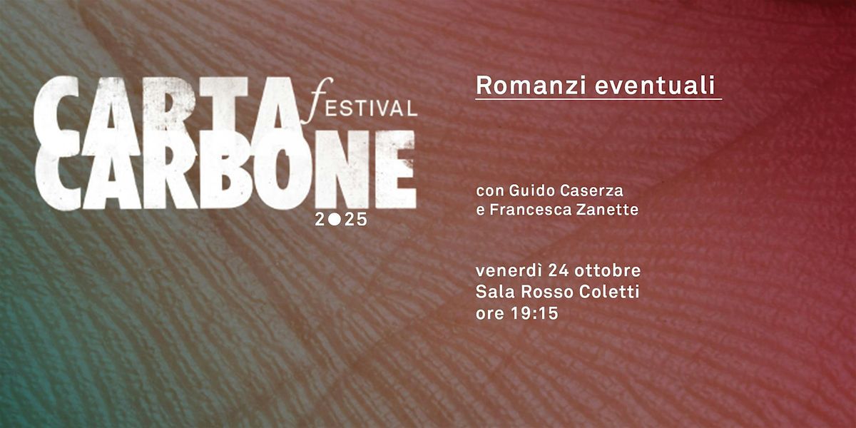 Guido Caserza - Romanzi eventuali, 24 October | Event in Treviso | AllEvents