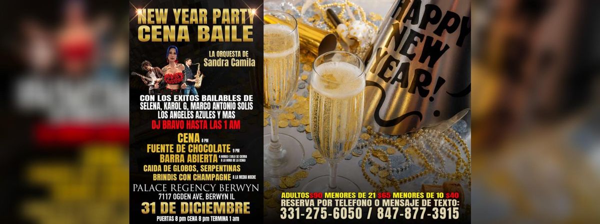 NEW YEAR PARTY CENA BAILE, 31 December | Event in Berwyn | AllEvents