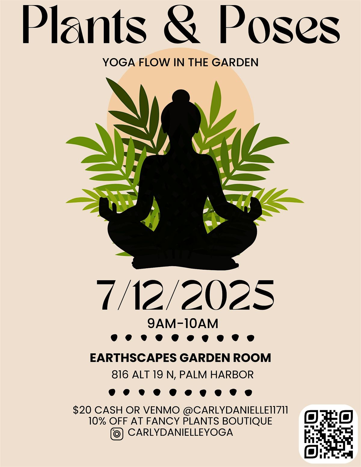 Plants & Poses Yoga Flow, 12 July | Event in Palm Harbor | AllEvents