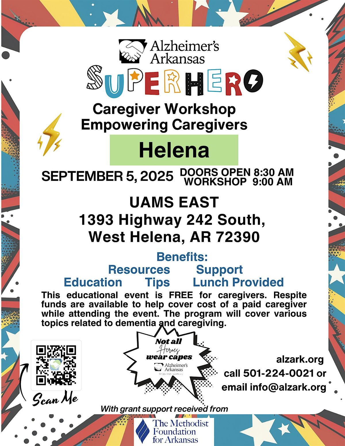 ALZARK Caregiver Workshop- Helena, 5 September | Event in Helena-West Helena | AllEvents