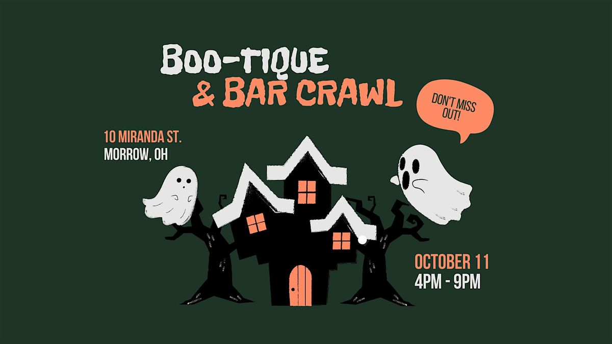 Boo-tique & Bar Crawl, 11 October | Event in Morrow | AllEvents