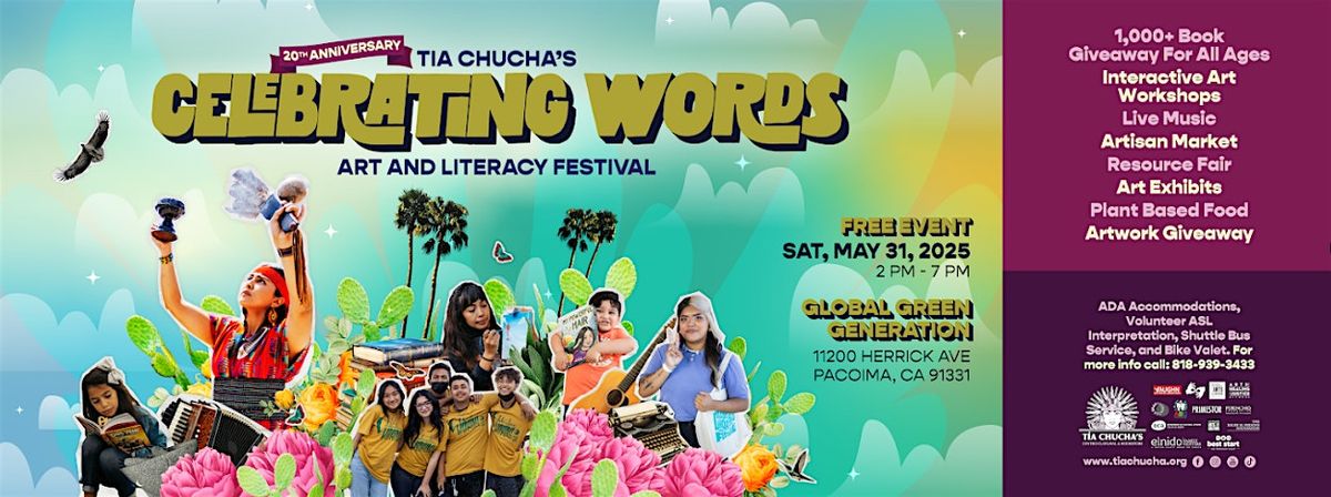 20th Anniversary Celebrating Words: Art & Literacy Festival | Event in Los Angeles | AllEvents