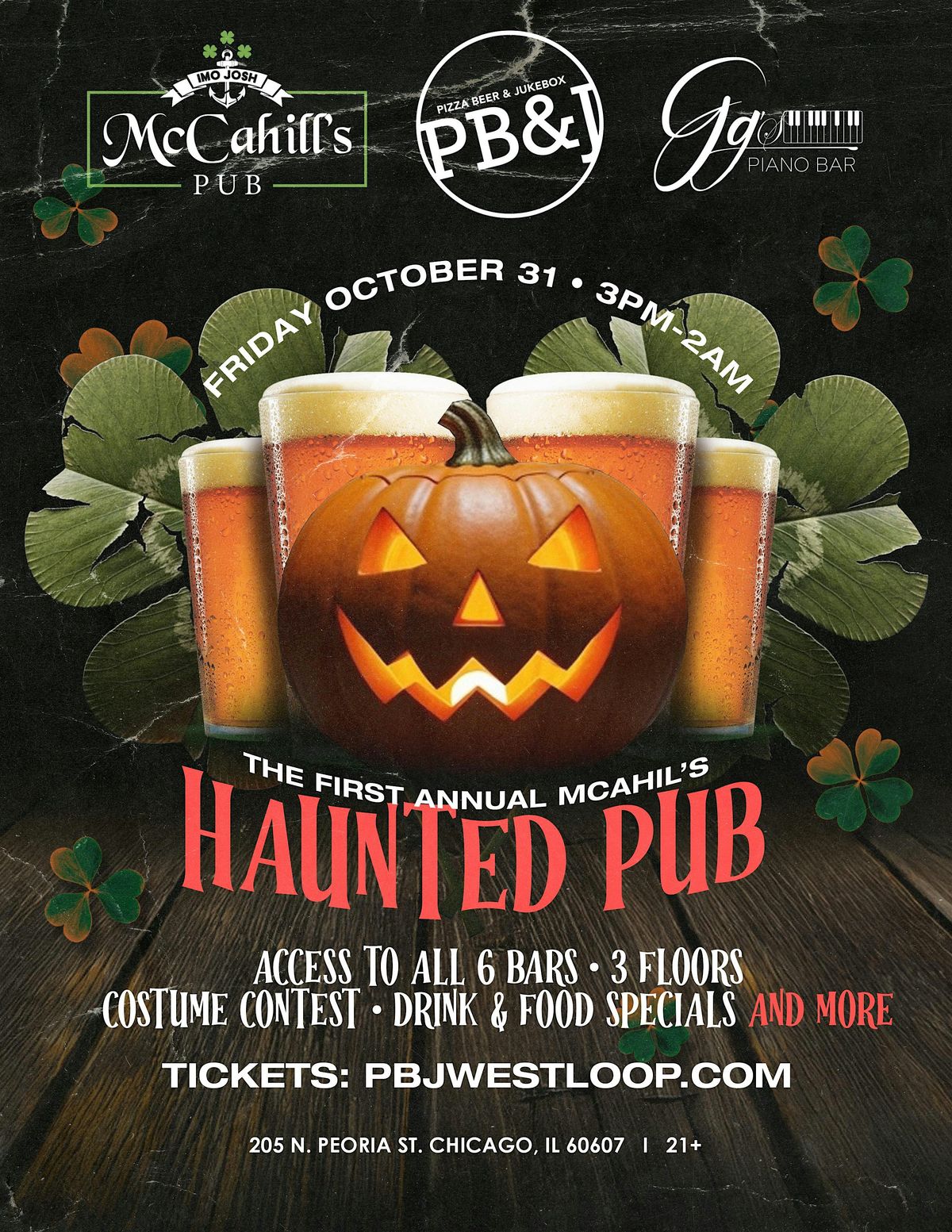 First Annual McCahill's Haunted Pub Crawl, 31 October | Event in Chicago | AllEvents