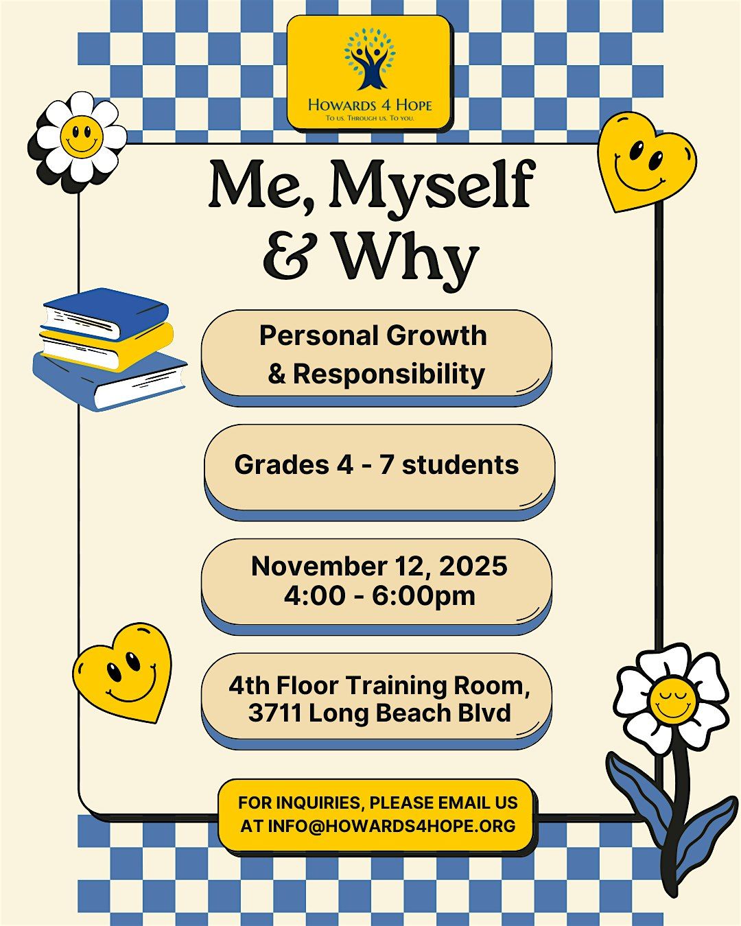 Me, Myself & Why: Personal Growth & Responsibility Part1, 12 November | Event in Long Beach | AllEvents