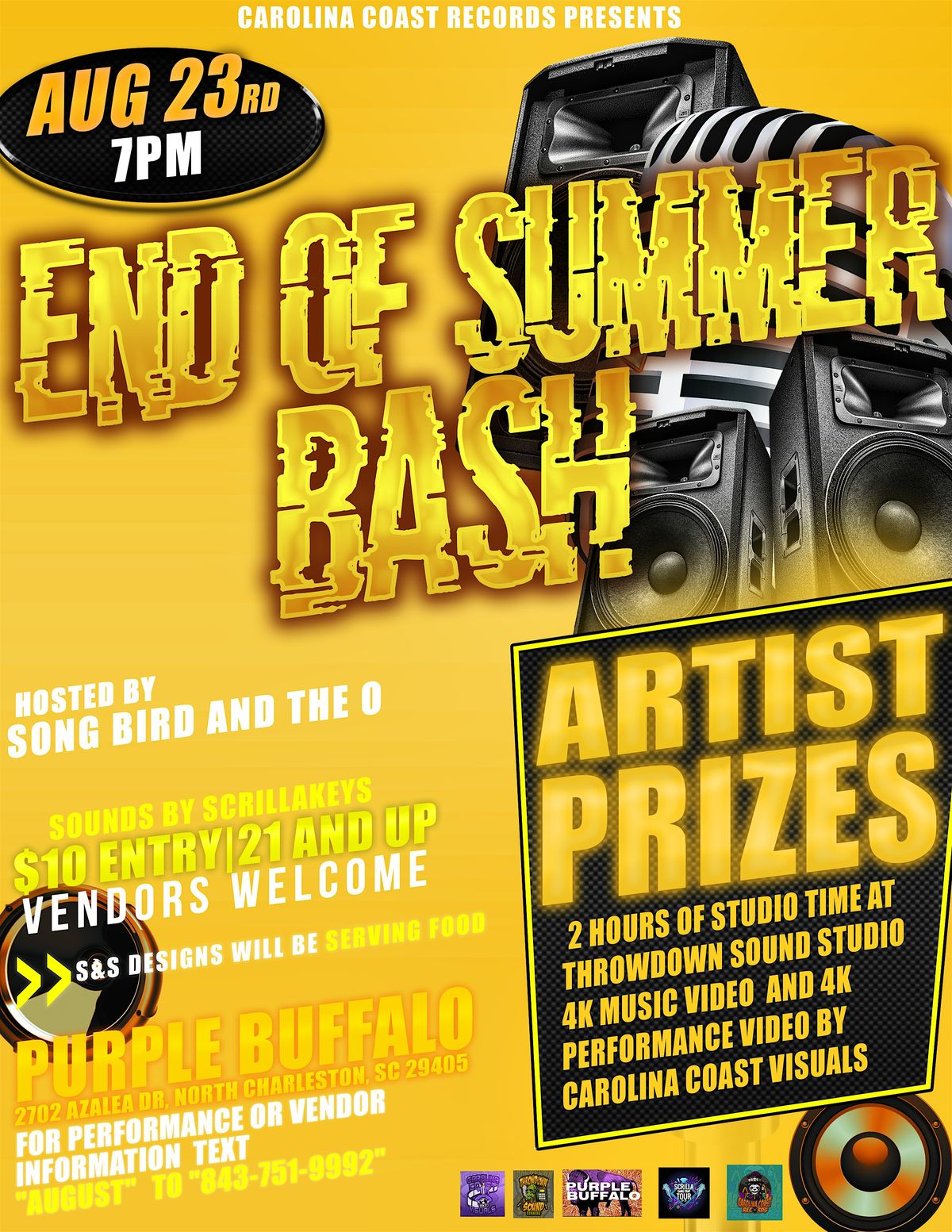 End Of Summer Bash, 23 August | Event in North Charleston | AllEvents