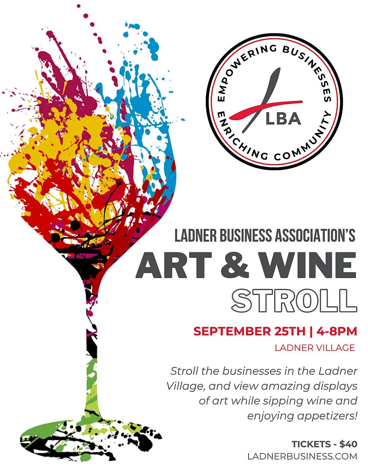 2025 LBA Art & Wine Stroll, 25 September | Event in Delta | AllEvents
